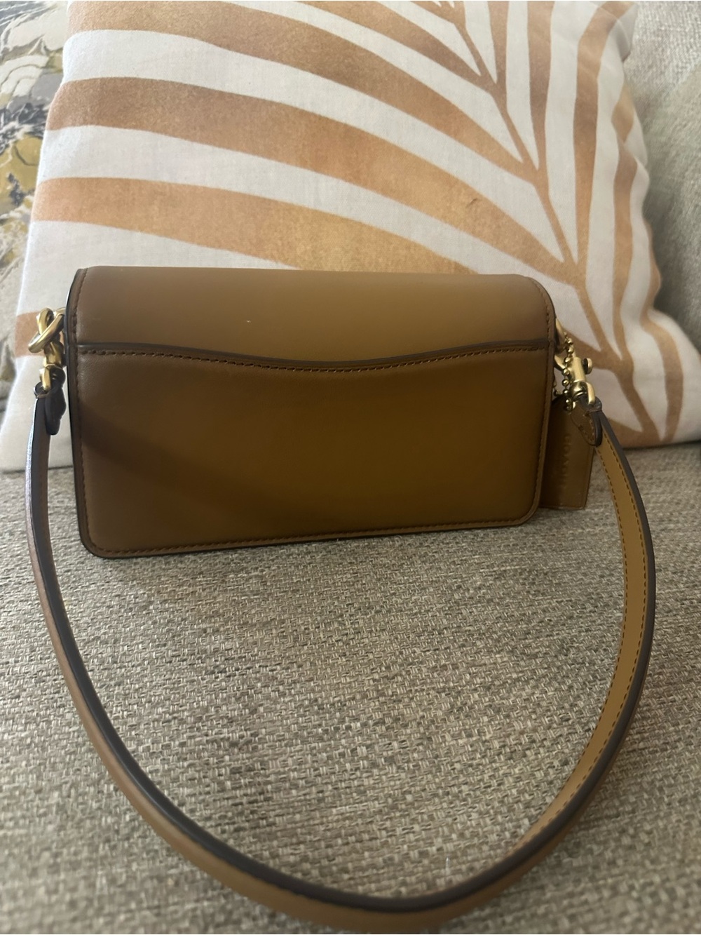 Coach Tabby 20 Crossbody Bag & Wallet Set Honey Brown Leather With Dust Bag - Picture 8 of 17